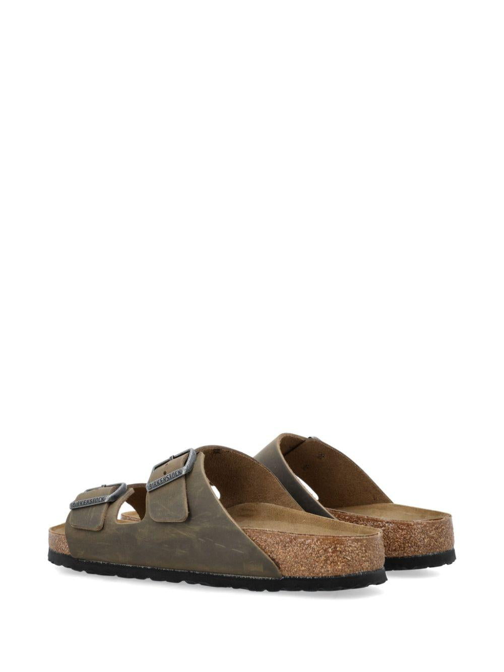 BIRKENSTOCK Ciabatte 'Arizona' in pelle verde