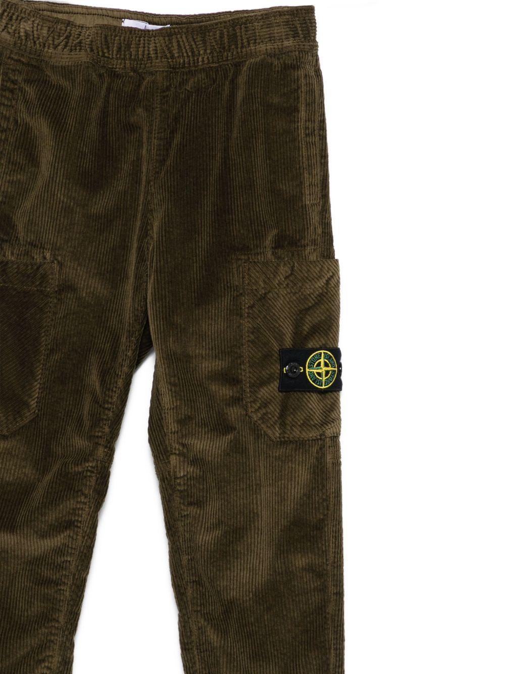 STONE ISLAND Pantaloni in velluto marrone