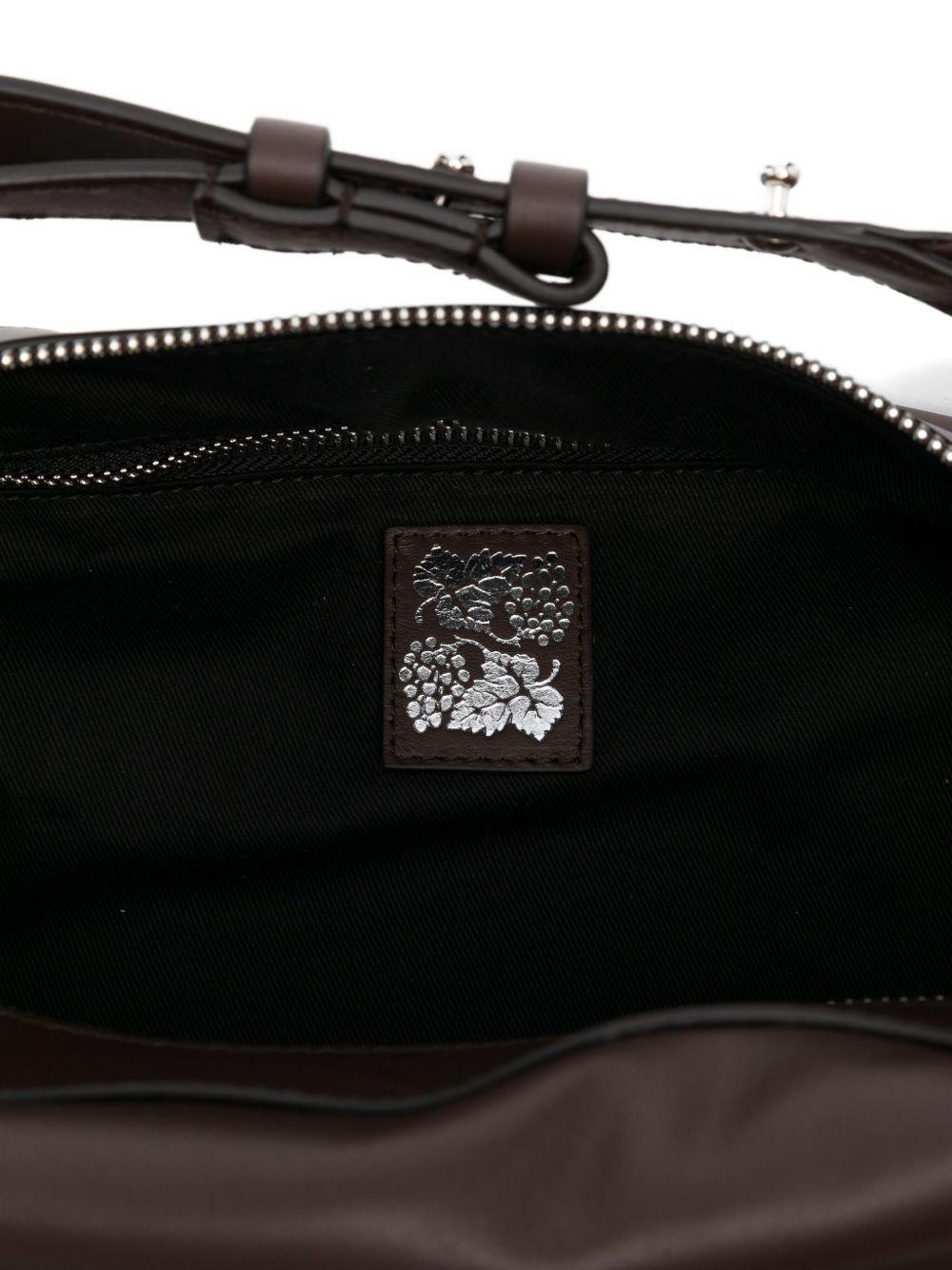 FEDERICO CINA Borsa a spalla 'Tortellino' cioccolato