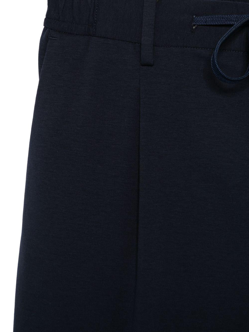 DANIELE ALESSANDRINI Pantaloni con coulisse in vita blu navy