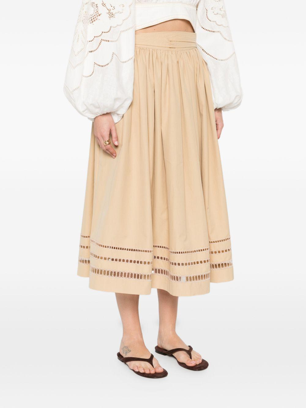 ERMANNO SCERVINO Gonna midi cammello