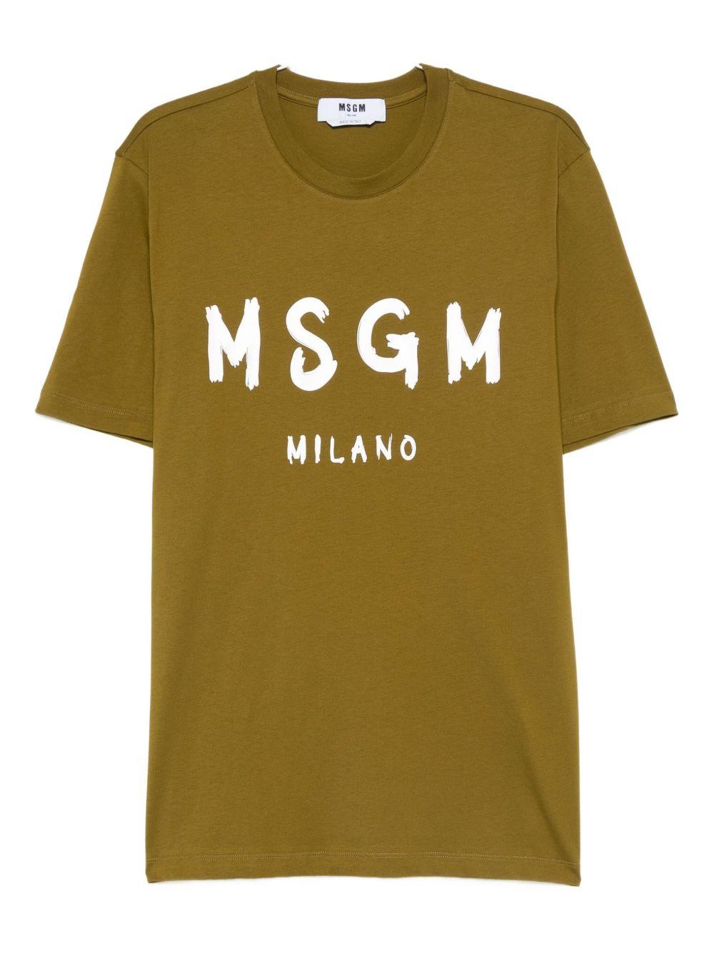 MSGM T-shirt in cotone con logo