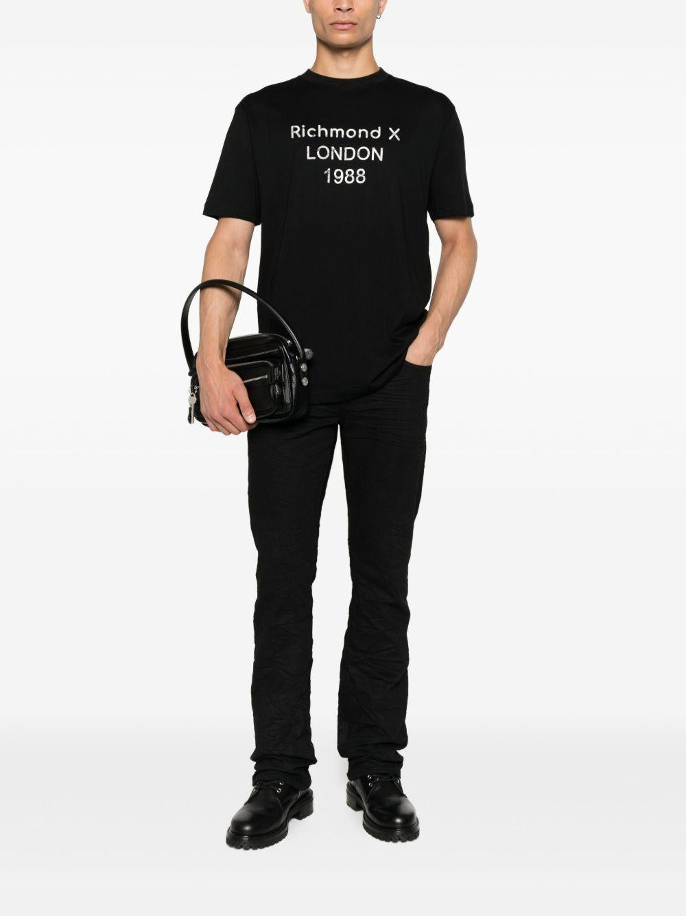 JOHN RICHMOND T-shirt girocollo con stampa