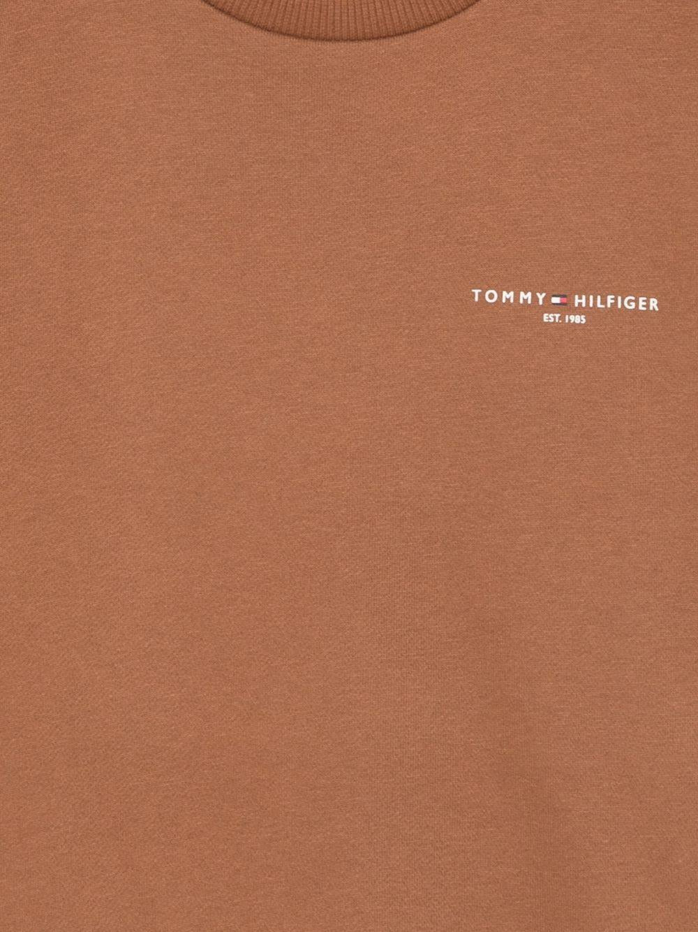 TOMMY HILFIGER Felpa girocollo marrone