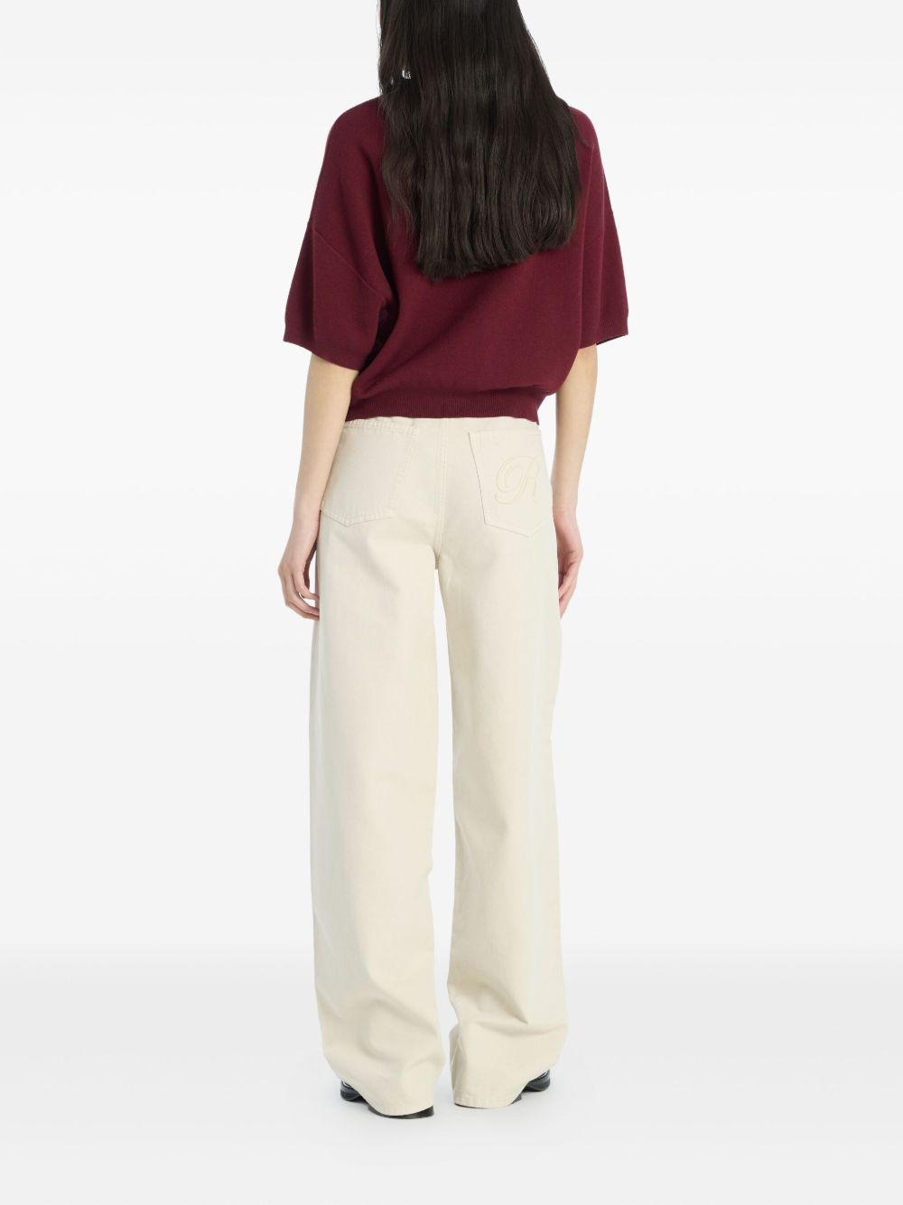 ROTATE Polo bordeaux con patch logo