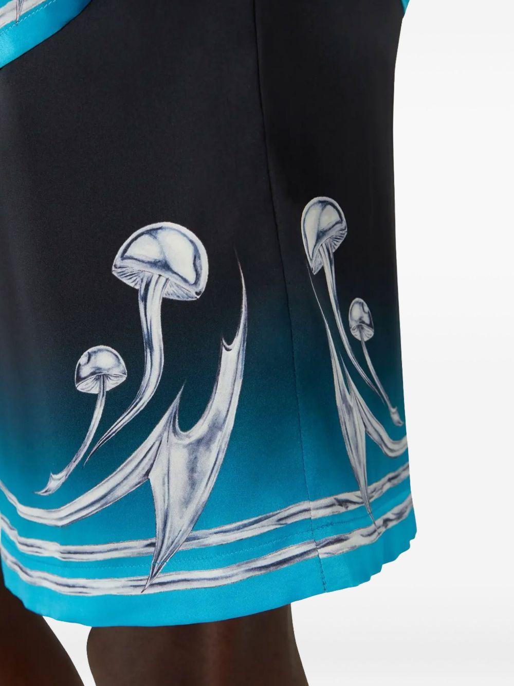 CASABLANCA Pantaloncini corti neri di seta