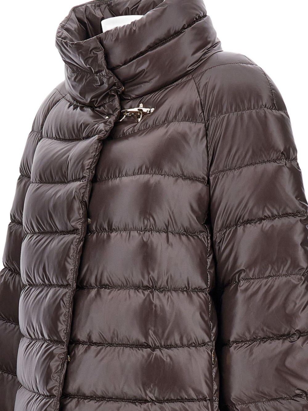 FAY Piumino corto marrone imbottito con gancio