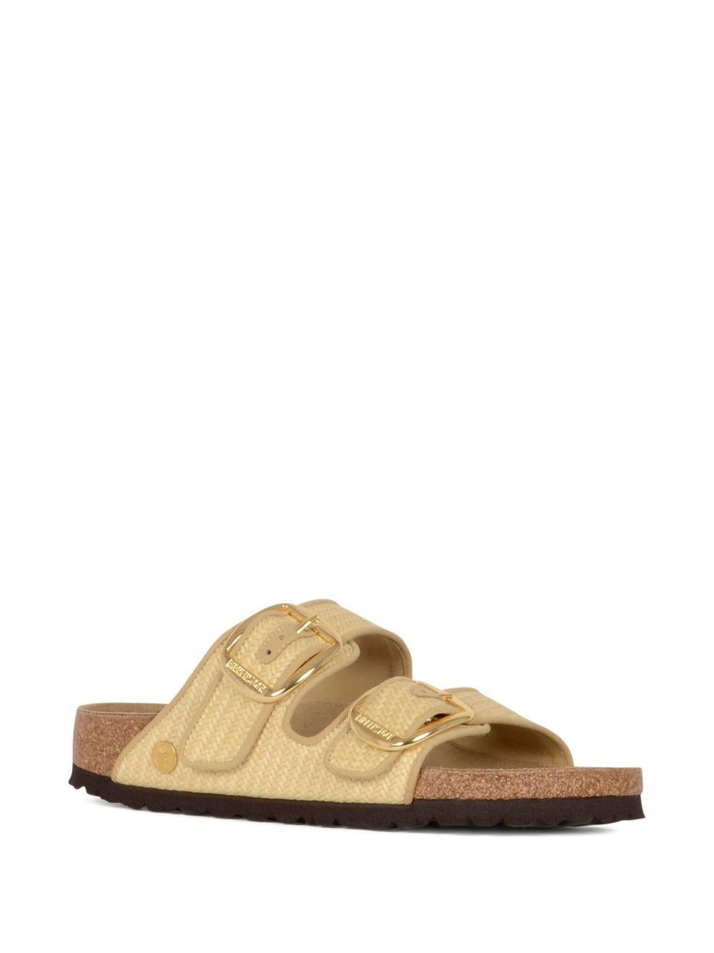 BIRKENSTOCK Ciabatta Arizona Big Buckle in rafia beige chiaro