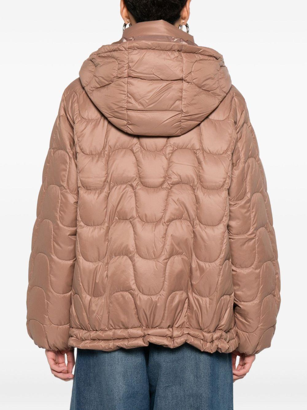 LIUJO Piumino beige trapuntato con tasche