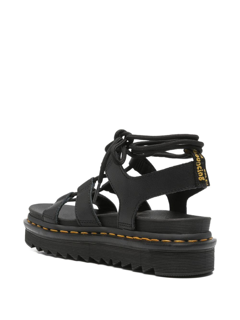 DR MARTENS Sandali Nartilla in pelle nera