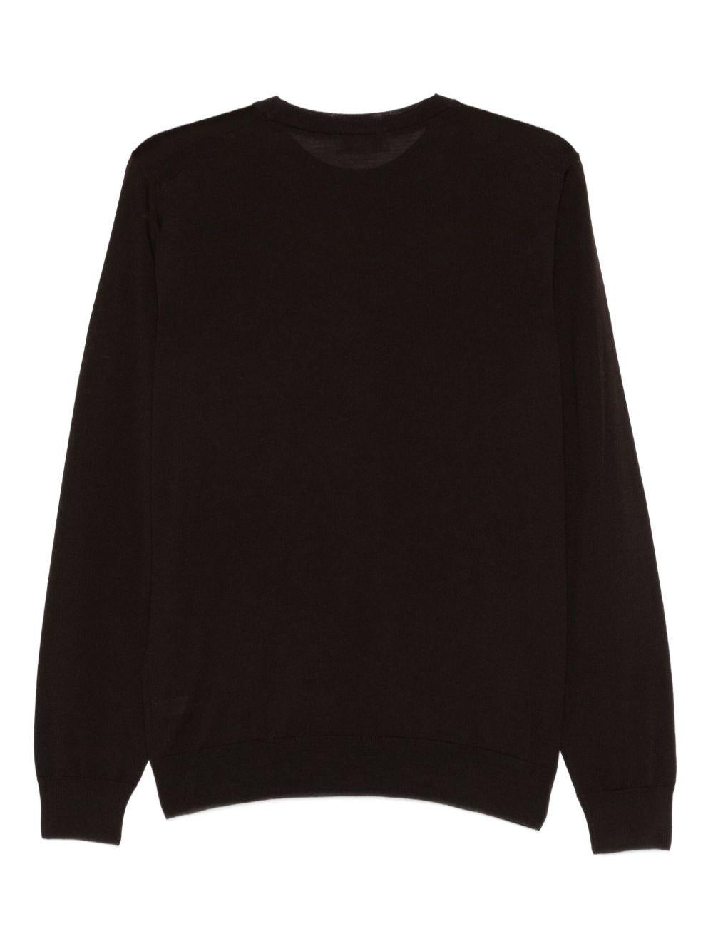 PIACENZA CASHMERE Maglia girocollo in lana marrone