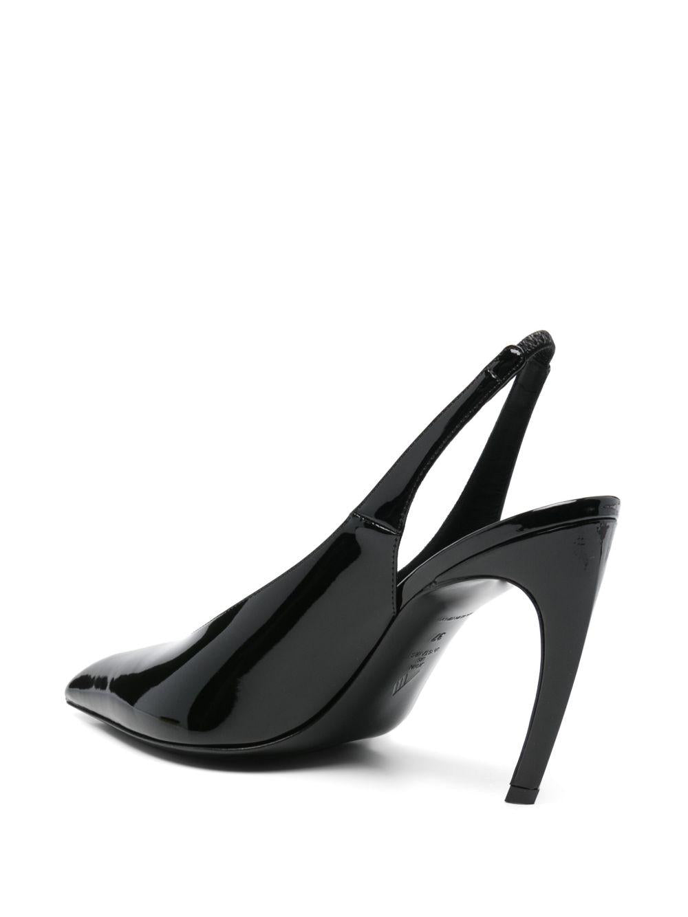 THE ATTICO Slingback 'Viper' neri