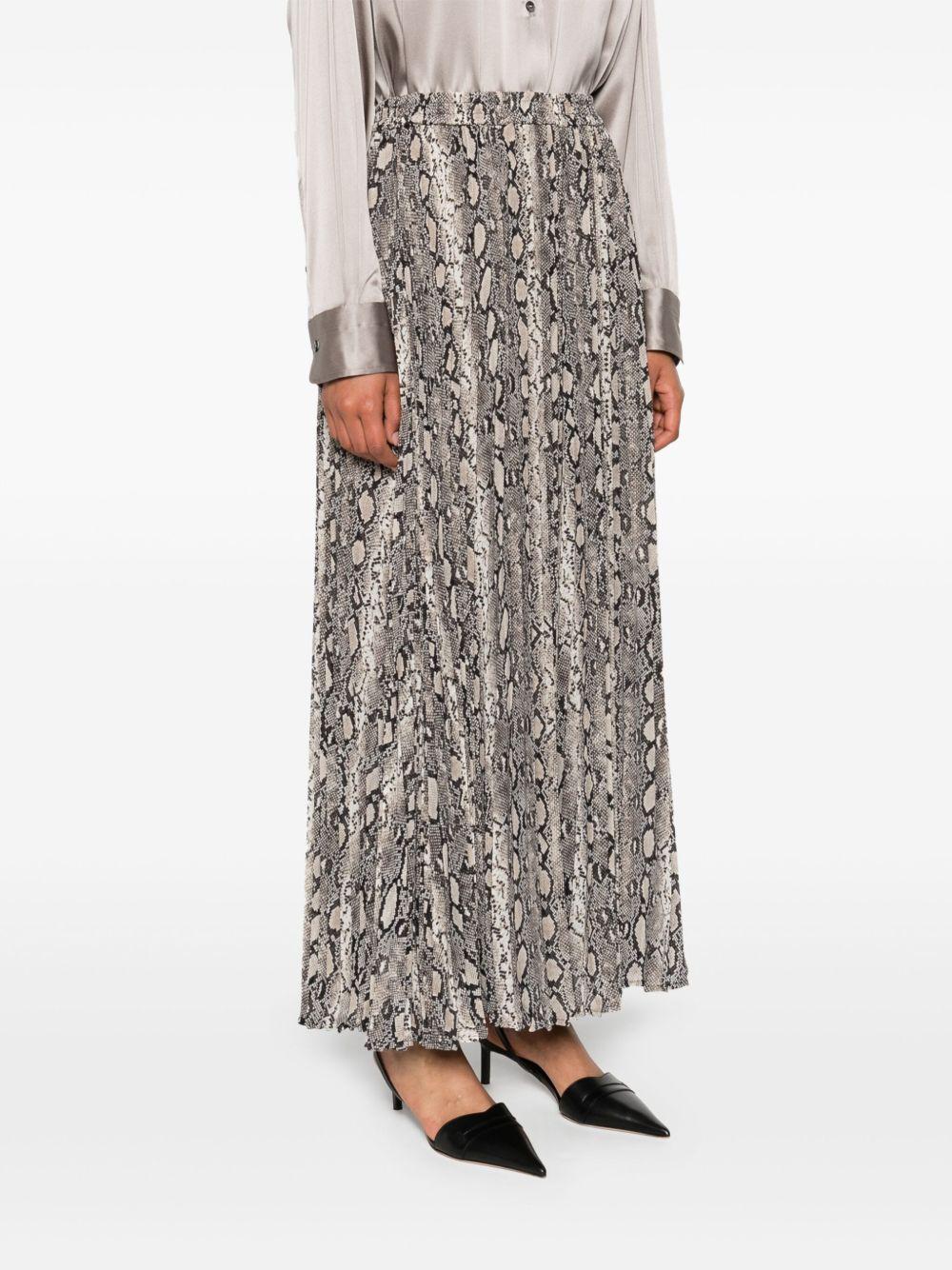 MICHAEL KORS Gonna Maxi Pleat Snake