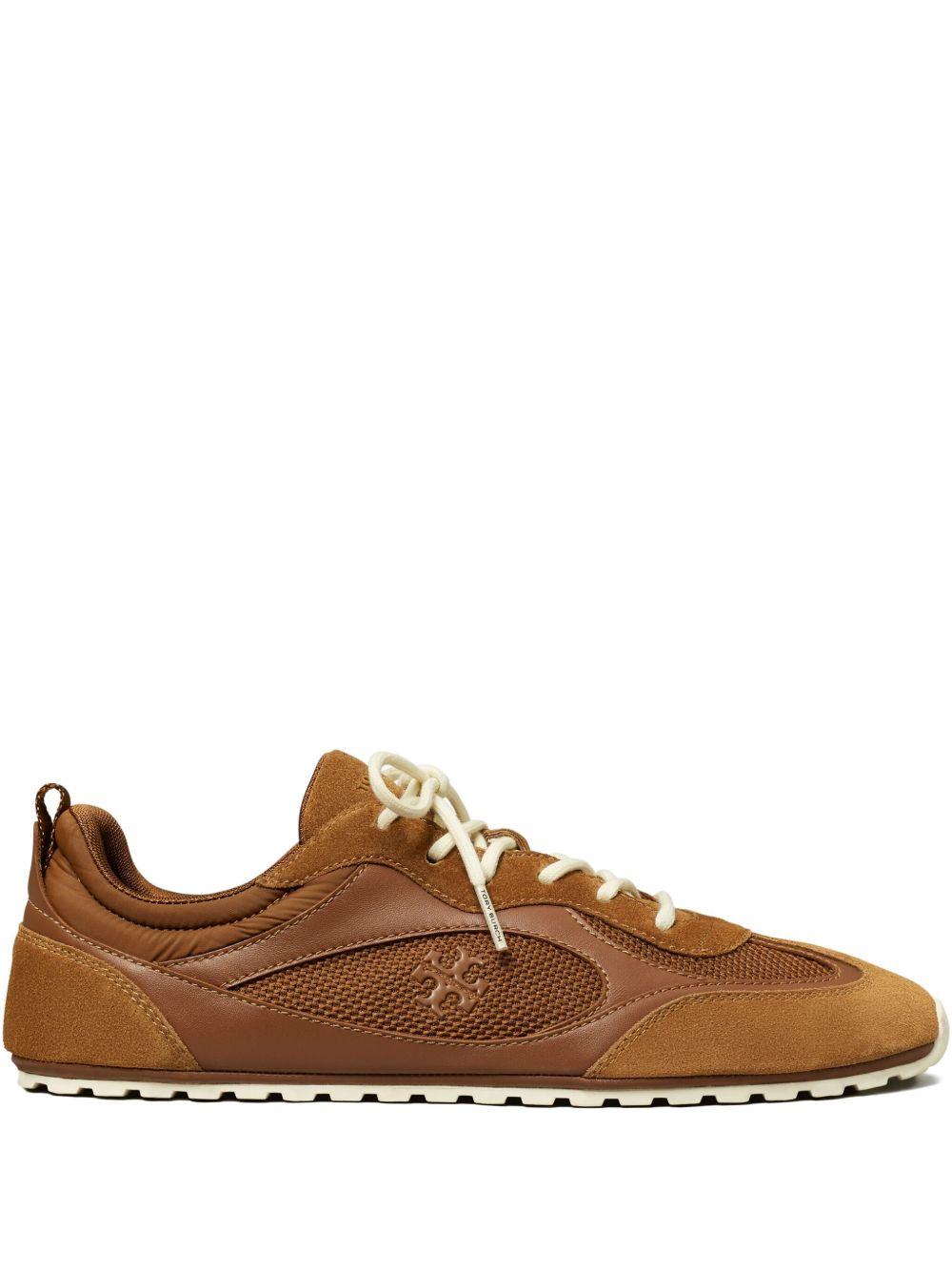 TORY BURCH Sneakers in pelle scamosciata marrone