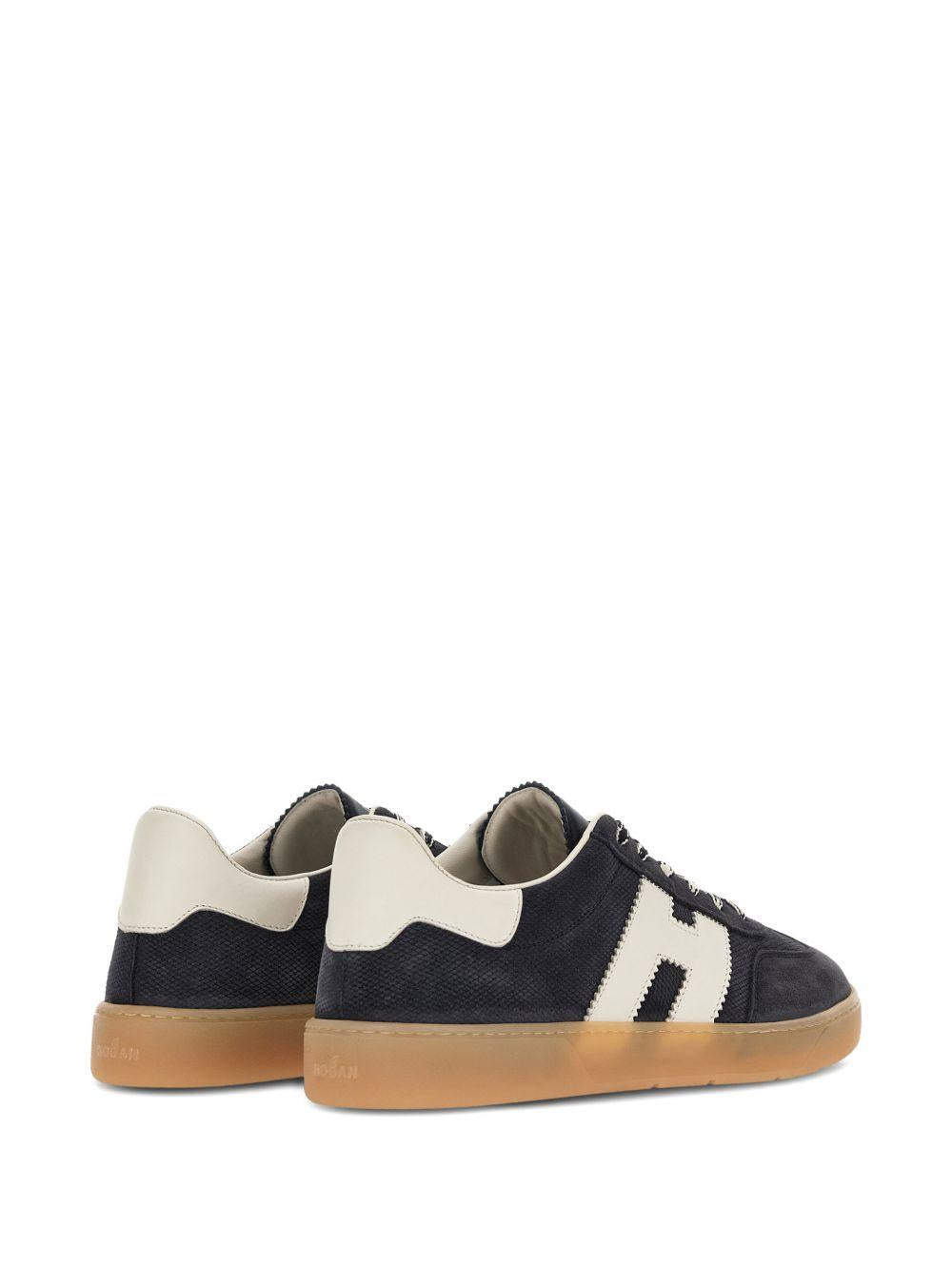 HOGAN Sneakers Cool in pelle blu/bianco