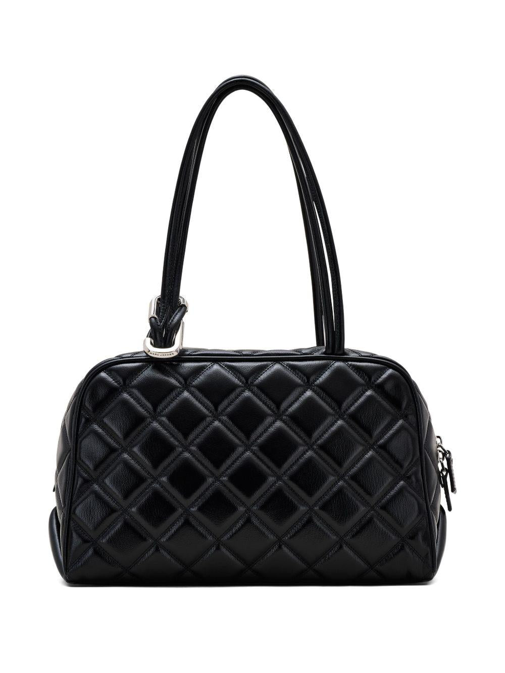MARC JACOBS Borsa The Quilted Leather Dual Satchel nera