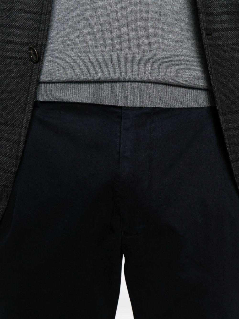BERWICH Pantaloni blu navy in cotone elasticizzato