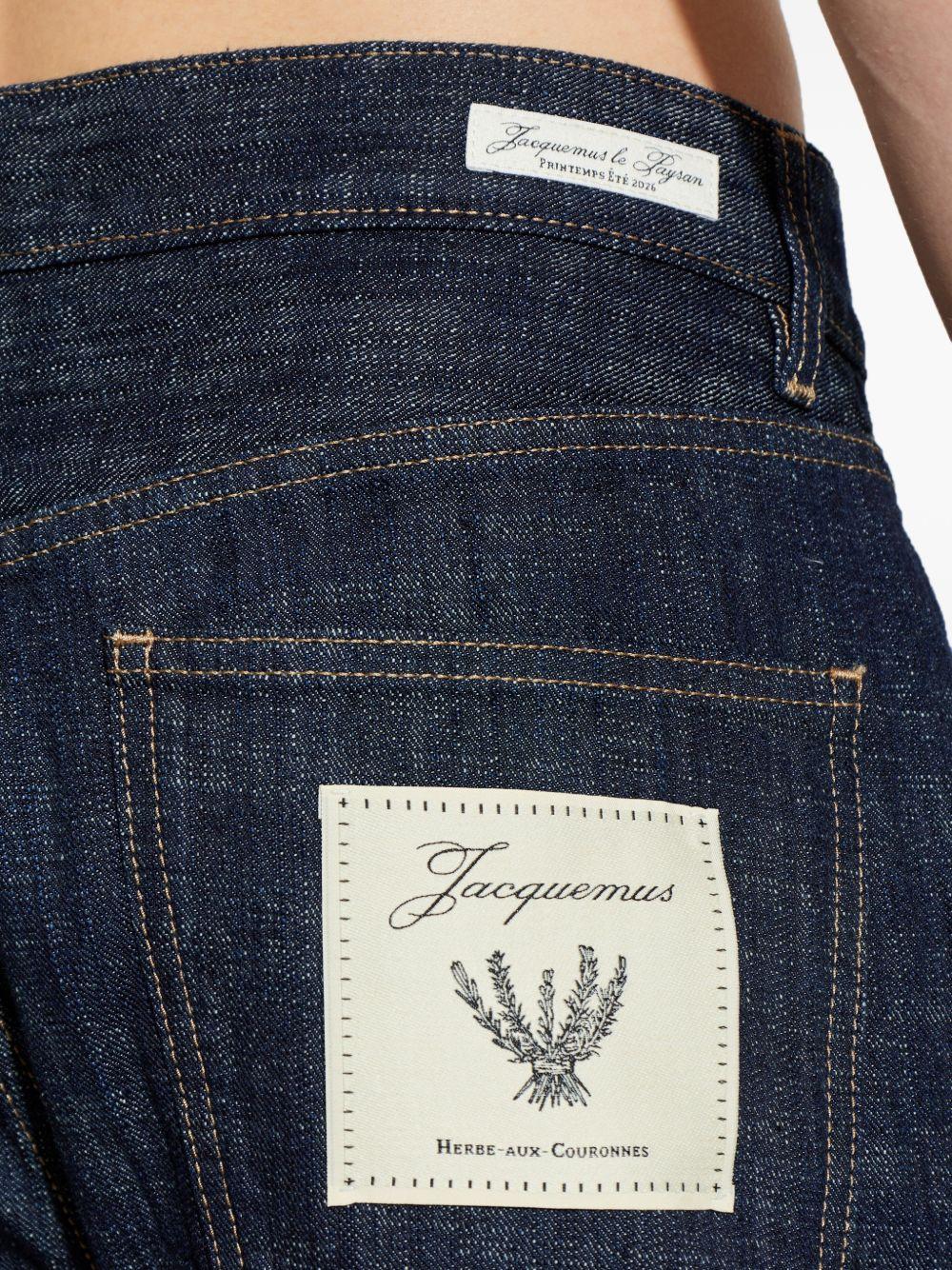 JACQUEMUS Jeans Nimes in blu denim scuro