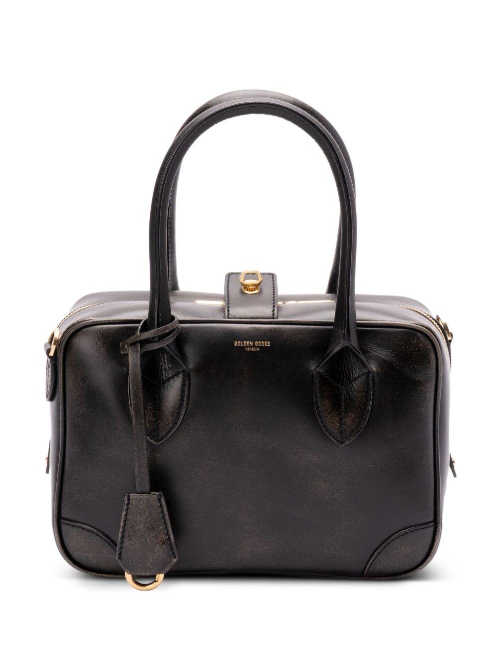 GOLDEN GOOSE Borsa tote 'Vita' in pelle nera