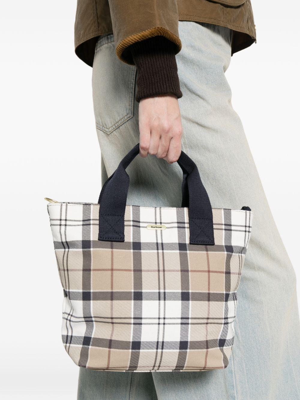 BARBOUR Borsa a mano Tote bag Maisy tartan beige