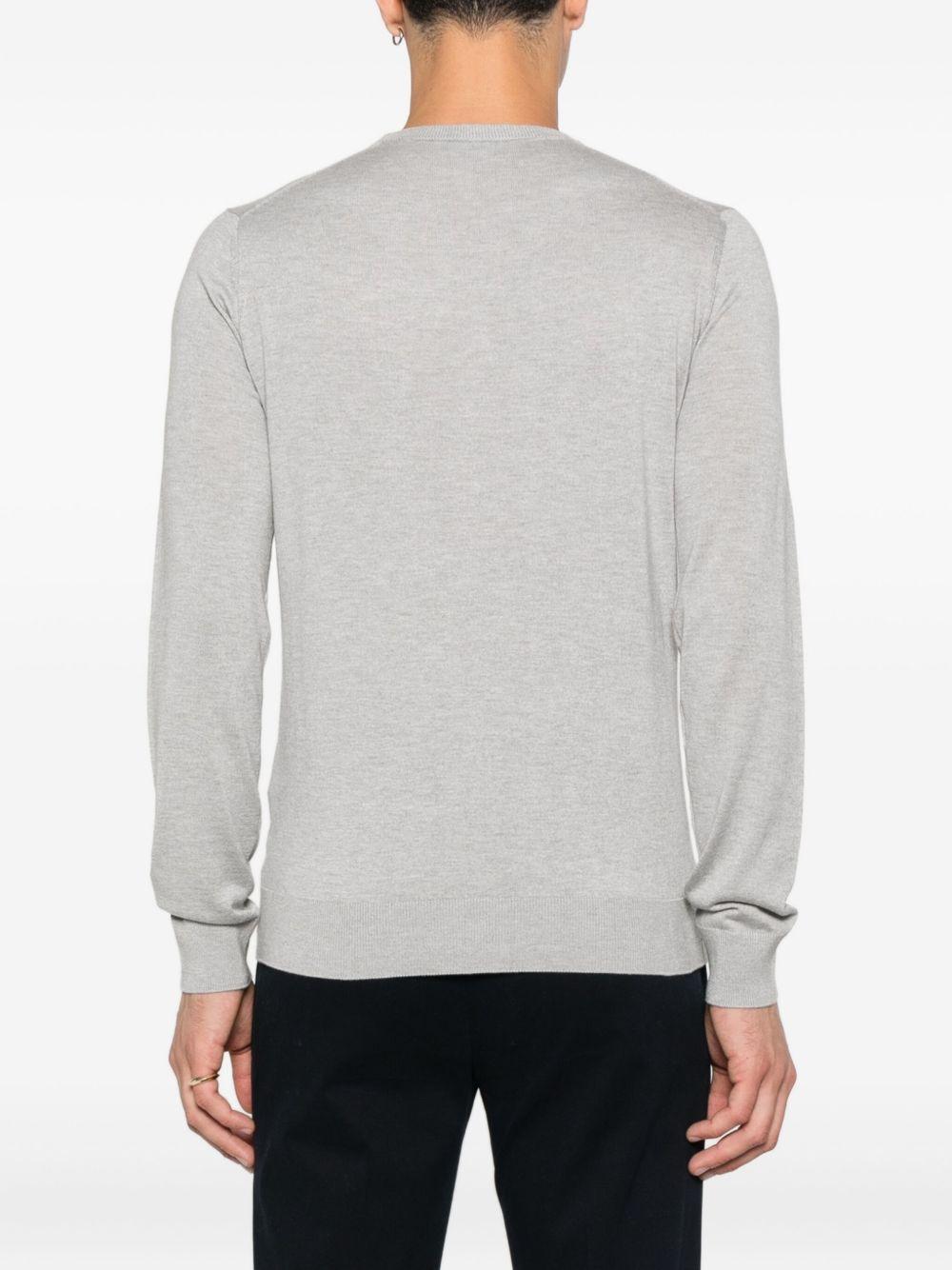 ALPHA STUDIO Maglia girocollo in seta e cashmere