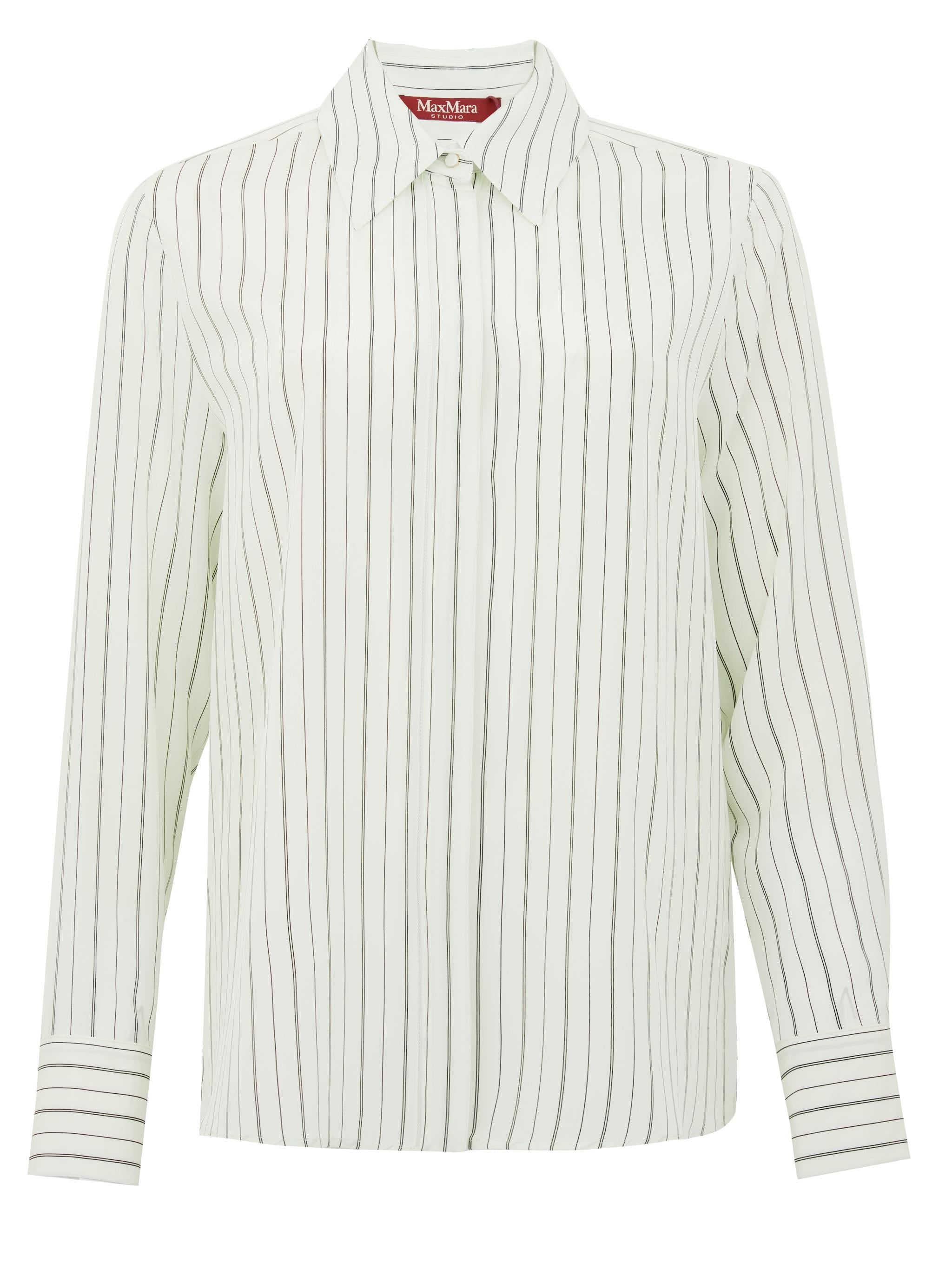 MAX MARA STUDIO Camicia Flirt a righe verdi