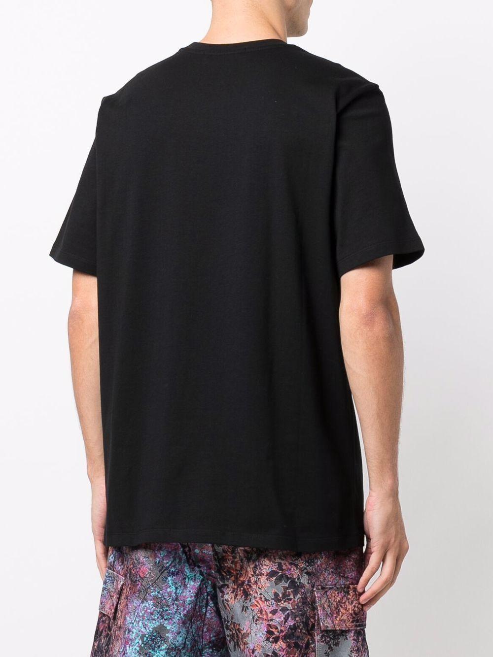 MSGM T-shirt in cotone nero con logo