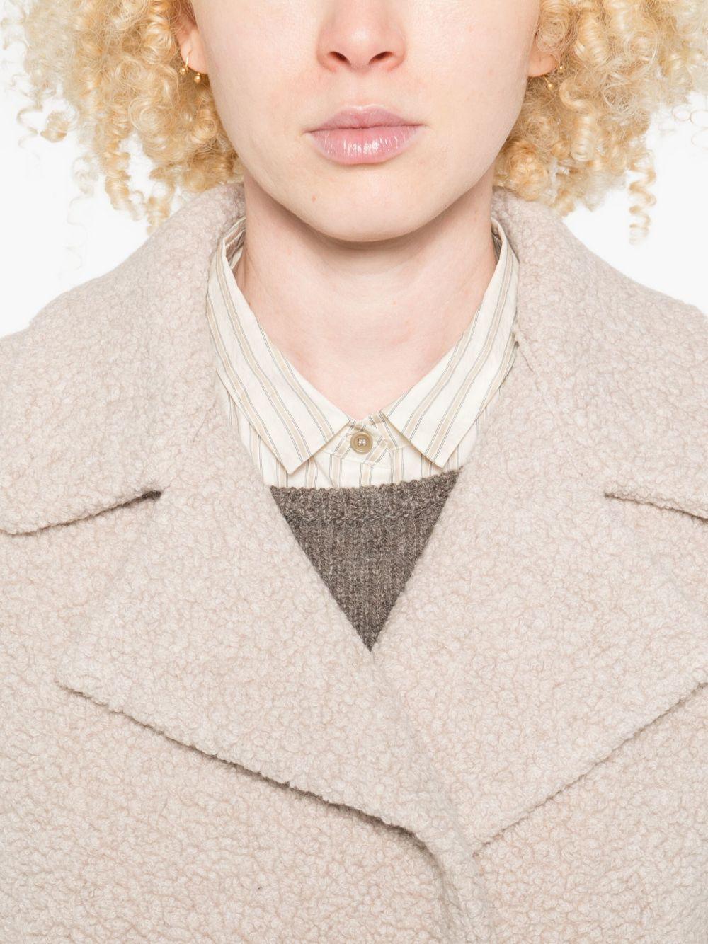 HARRIS WHARF LONDON Cappotto doppiopetto in tessuto bouclé