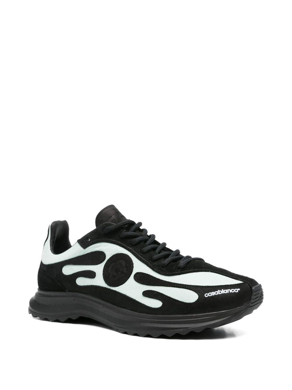 CASABLANCA Sneaker 'Stade' nera e menta