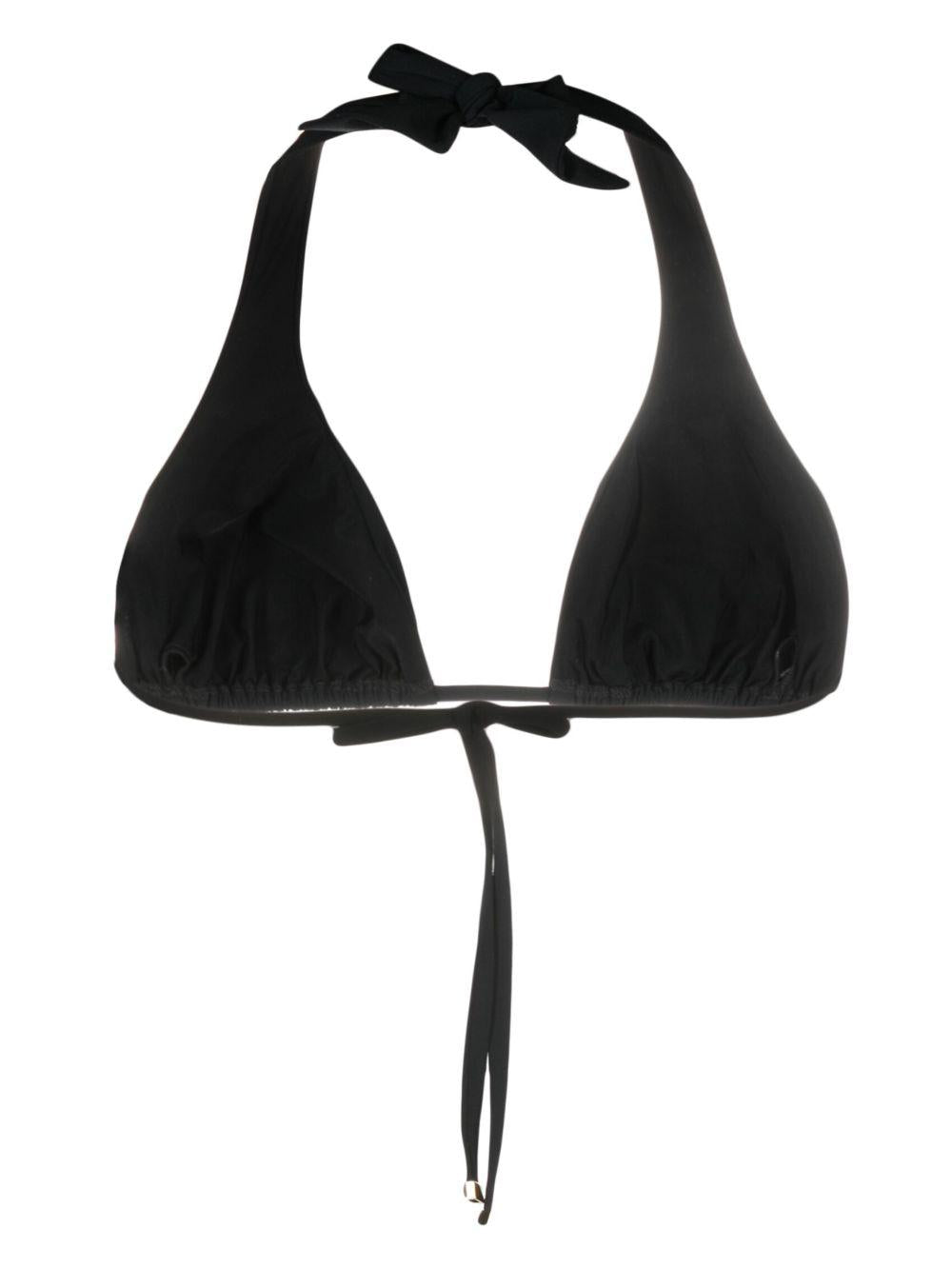 DOLCE e GABBANA Top bikini a triangolo nero