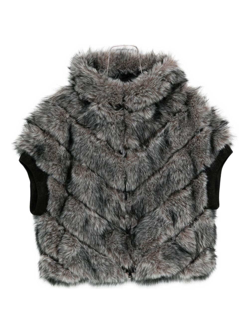 BETTA CORRADI Ecopelliccia con motivo chevron