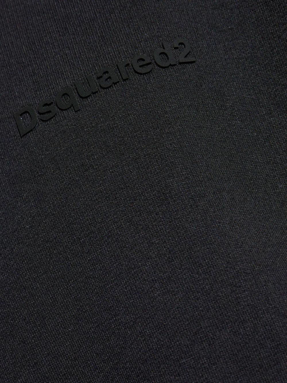 DSQUARED2 Felpa nera con cappuccio