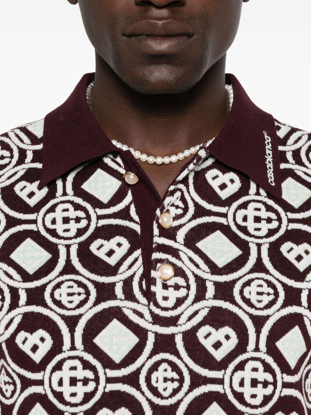 CASABLANCA Polo con monogram