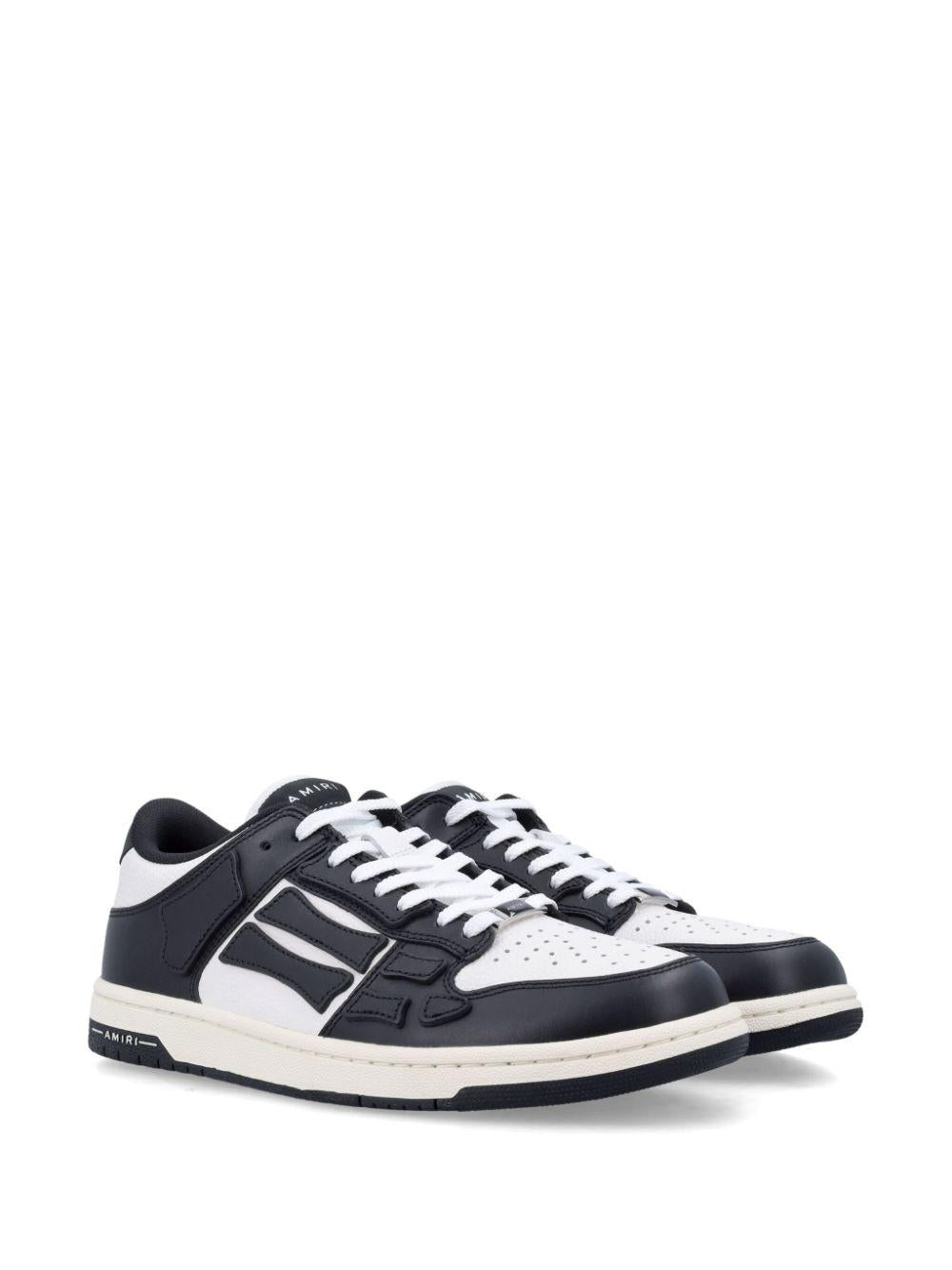 AMIRI Sneakers Skel in pelle bianca e nera