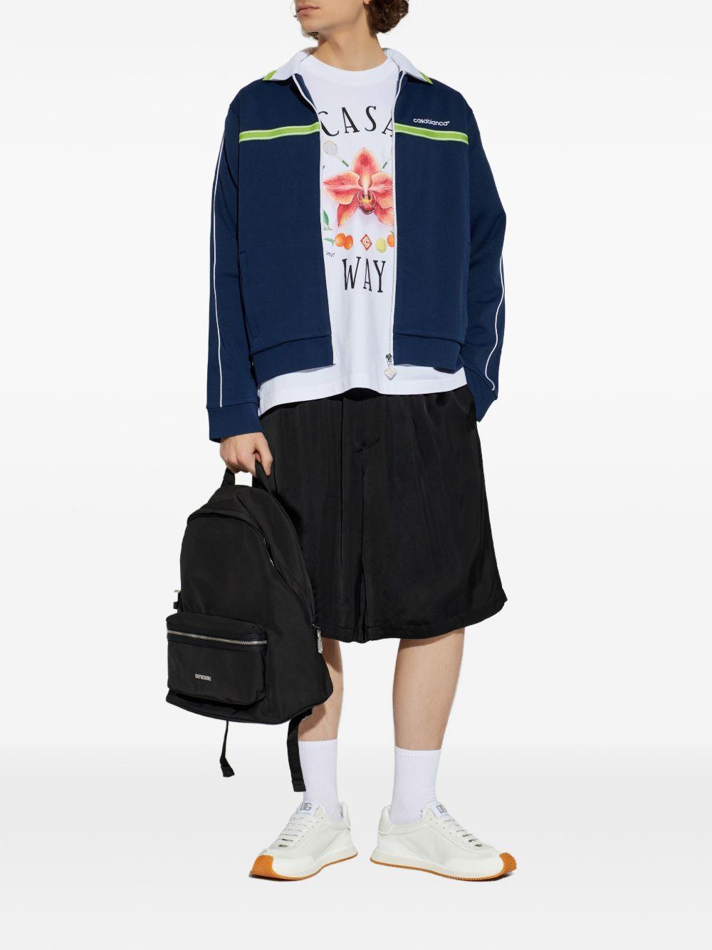 CASABLANCA Felpa con zip blu