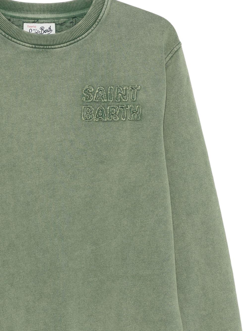 MC2 SAINT BARTH Felpa Ponza Vintage in cotone verde
