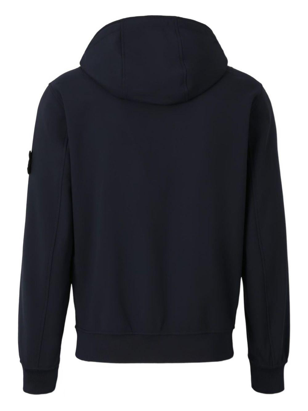 STONE ISLAND Felpa con cappuccio e zip