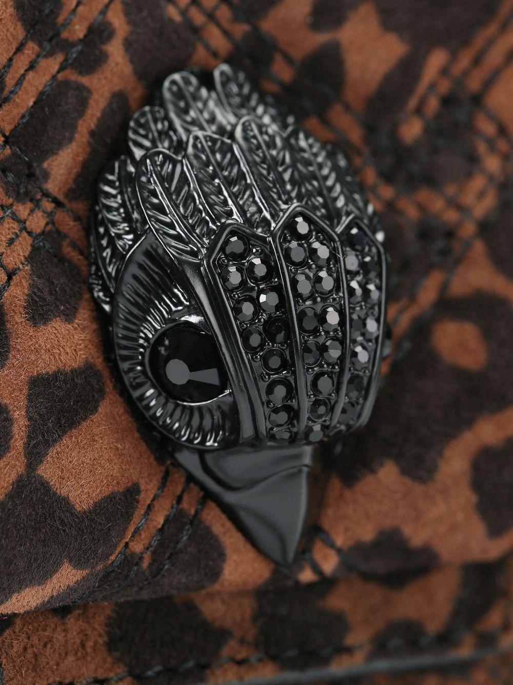 KURT GEIGER Borsa a spalla mini Kensington in stampa animalier