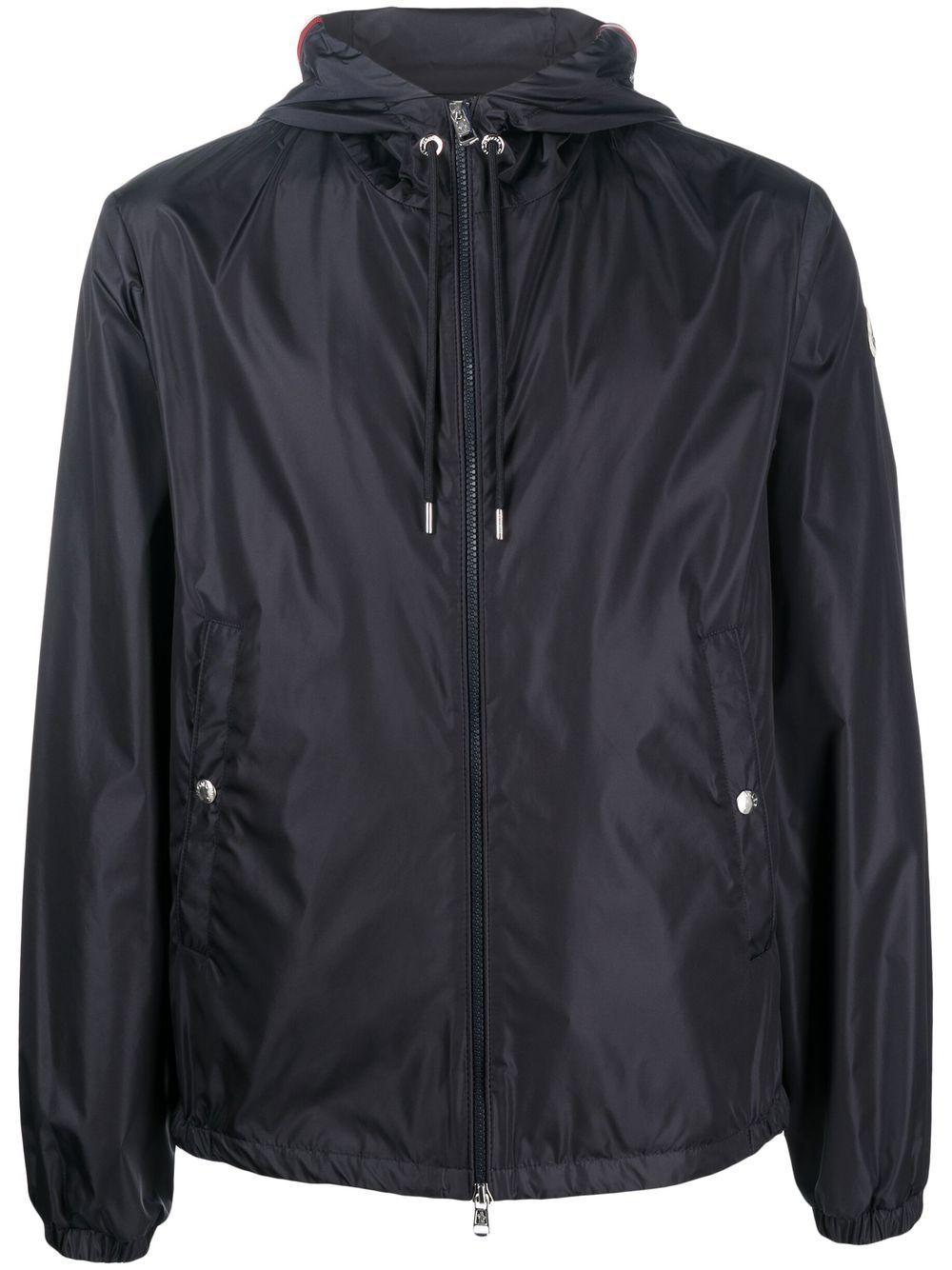 MONCLER Giacca impermeabile con zip e cappuccio
