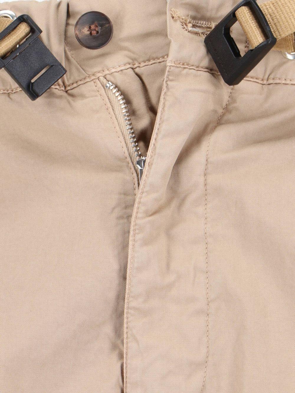 WHITE SAND Pantaloni color sabbia con cintura