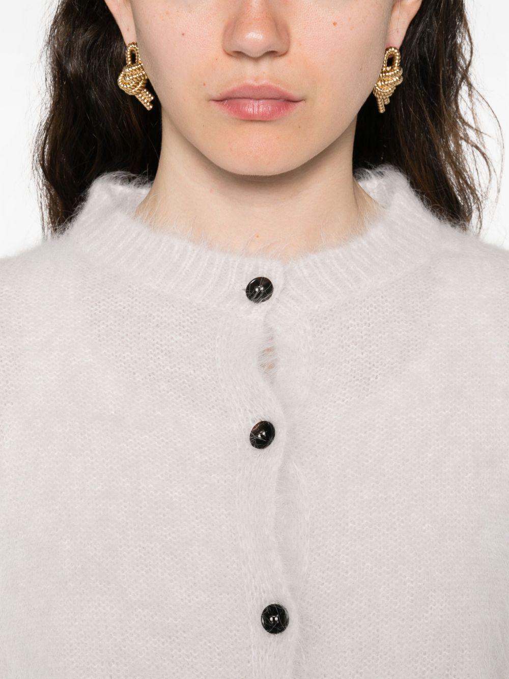 ANTONELLI Cardigan grigio a maniche lunghe