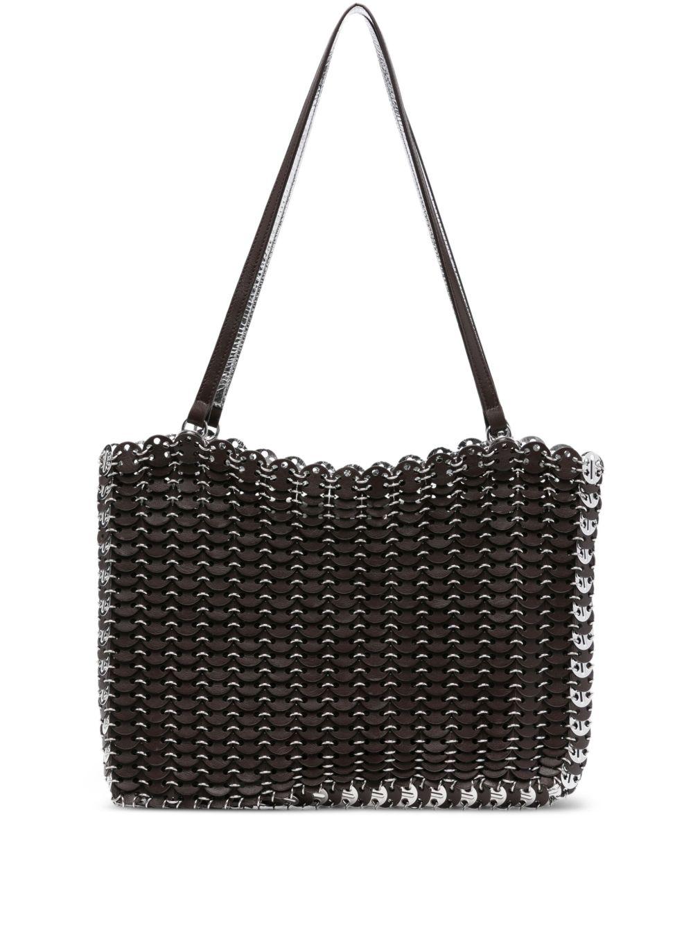 RABANNE Borsa a spalla in pelle con catena