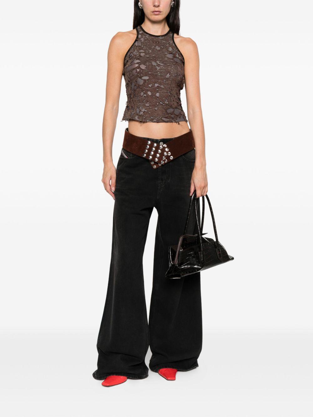 DIESEL Top con effetto vissuto