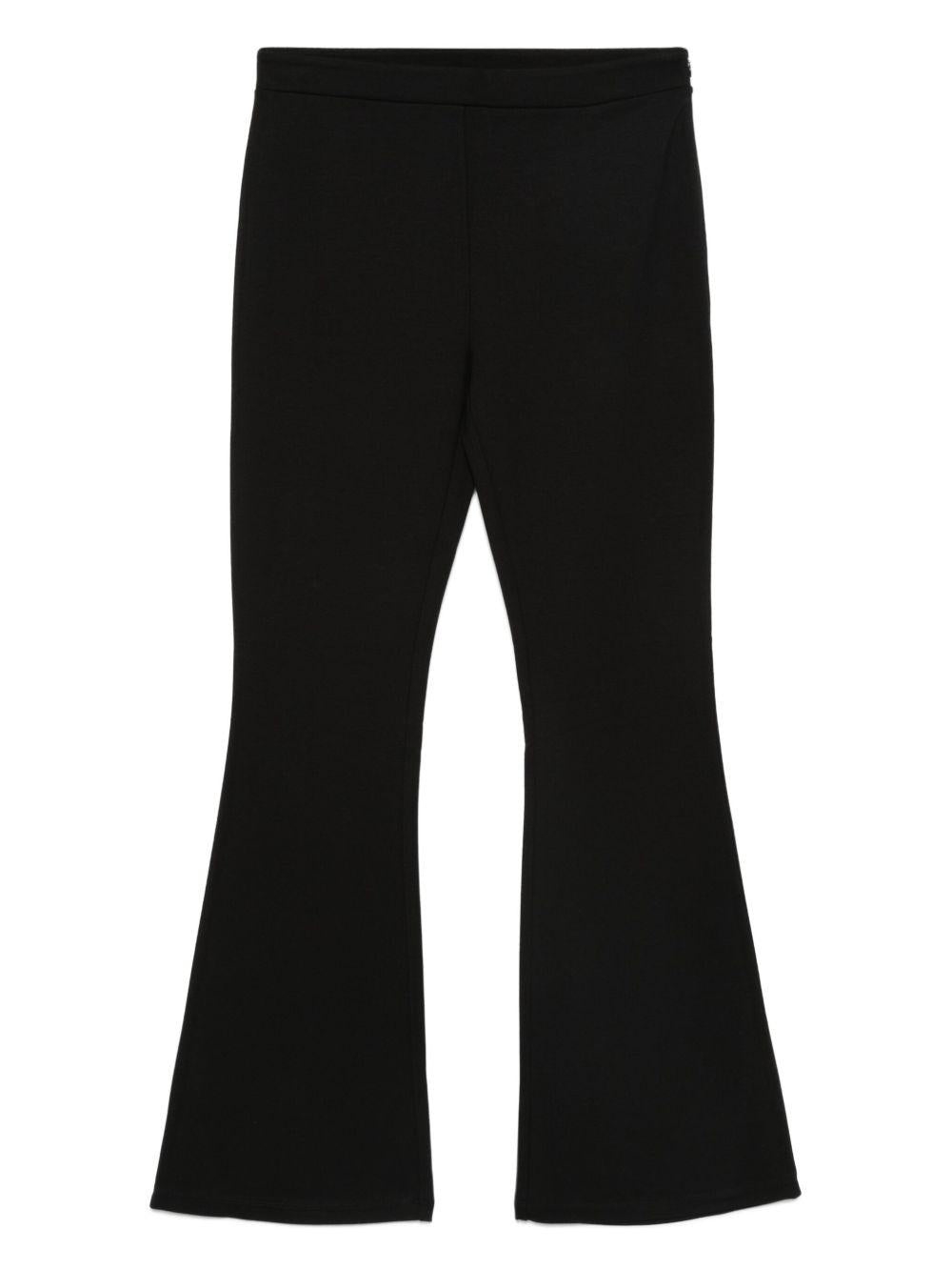 LIUJO Pantaloni neri a zampa