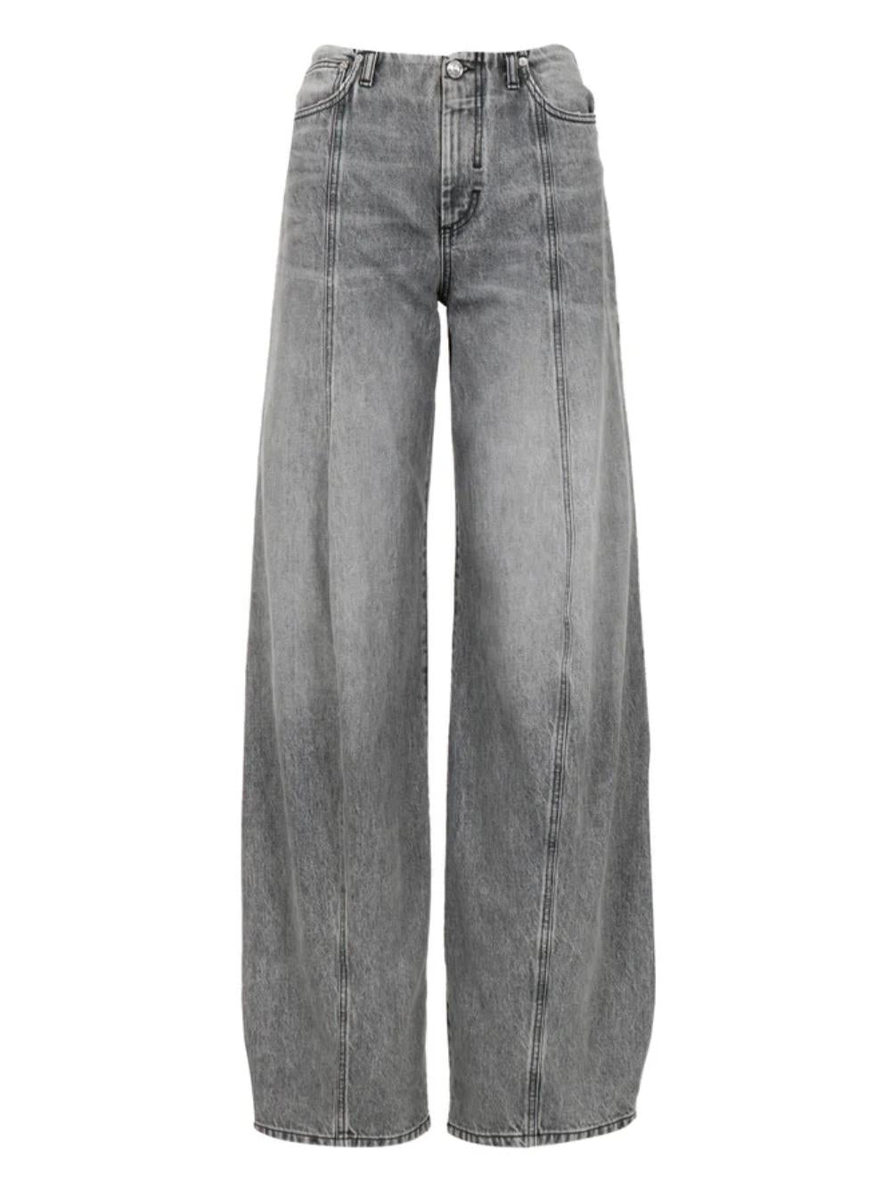 SPORTMAX Pantaloni Carezza effetto wash grigio
