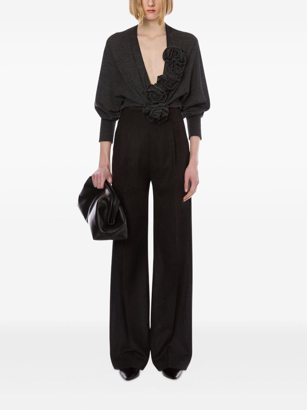 ALBERTA FERRETTI Maglia con applicazione a fiori