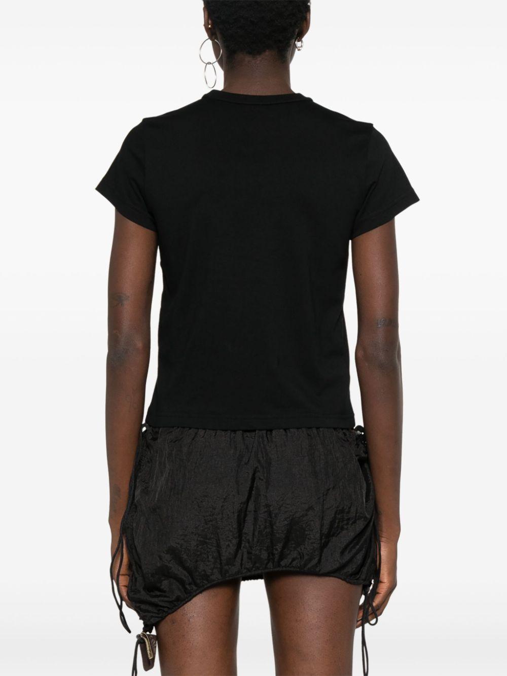 ALEXANDER WANG T-shirt nera con logo