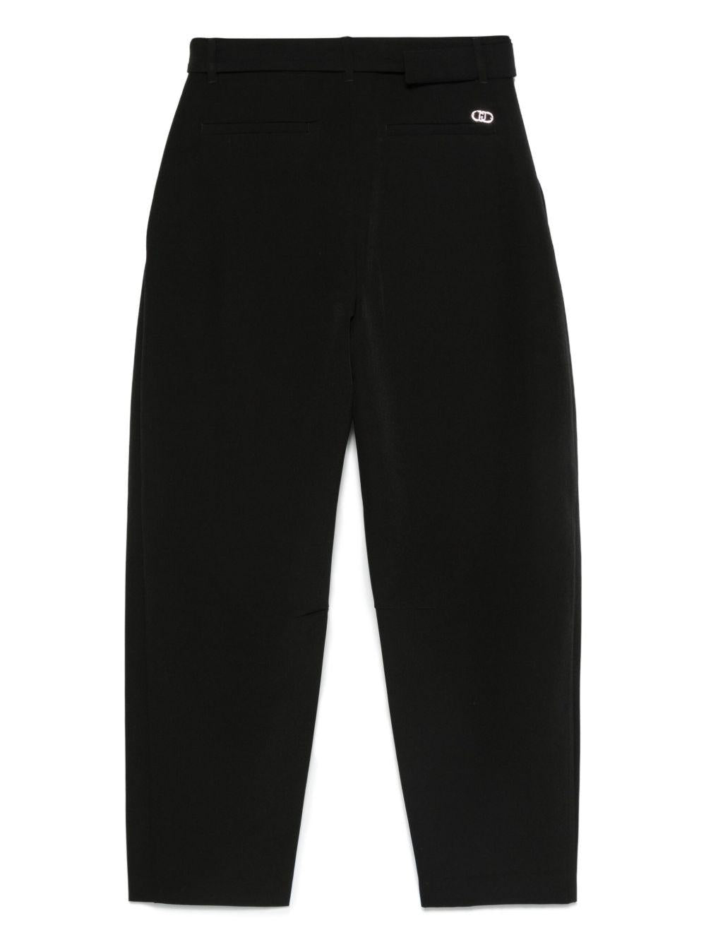 LIUJO Pantaloni neri con fibbia