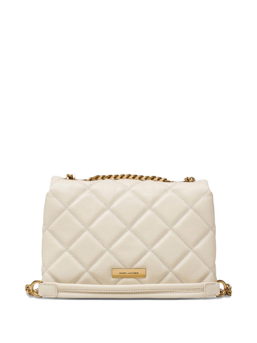 MARC JACOBS Borsa Slim Dual in pelle bianca