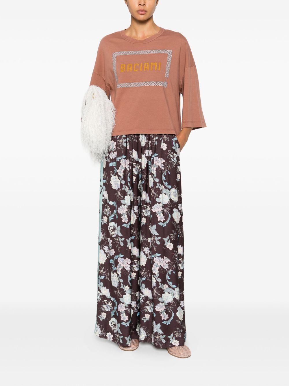 FORTE FORTE Pantaloni ampi fantasia